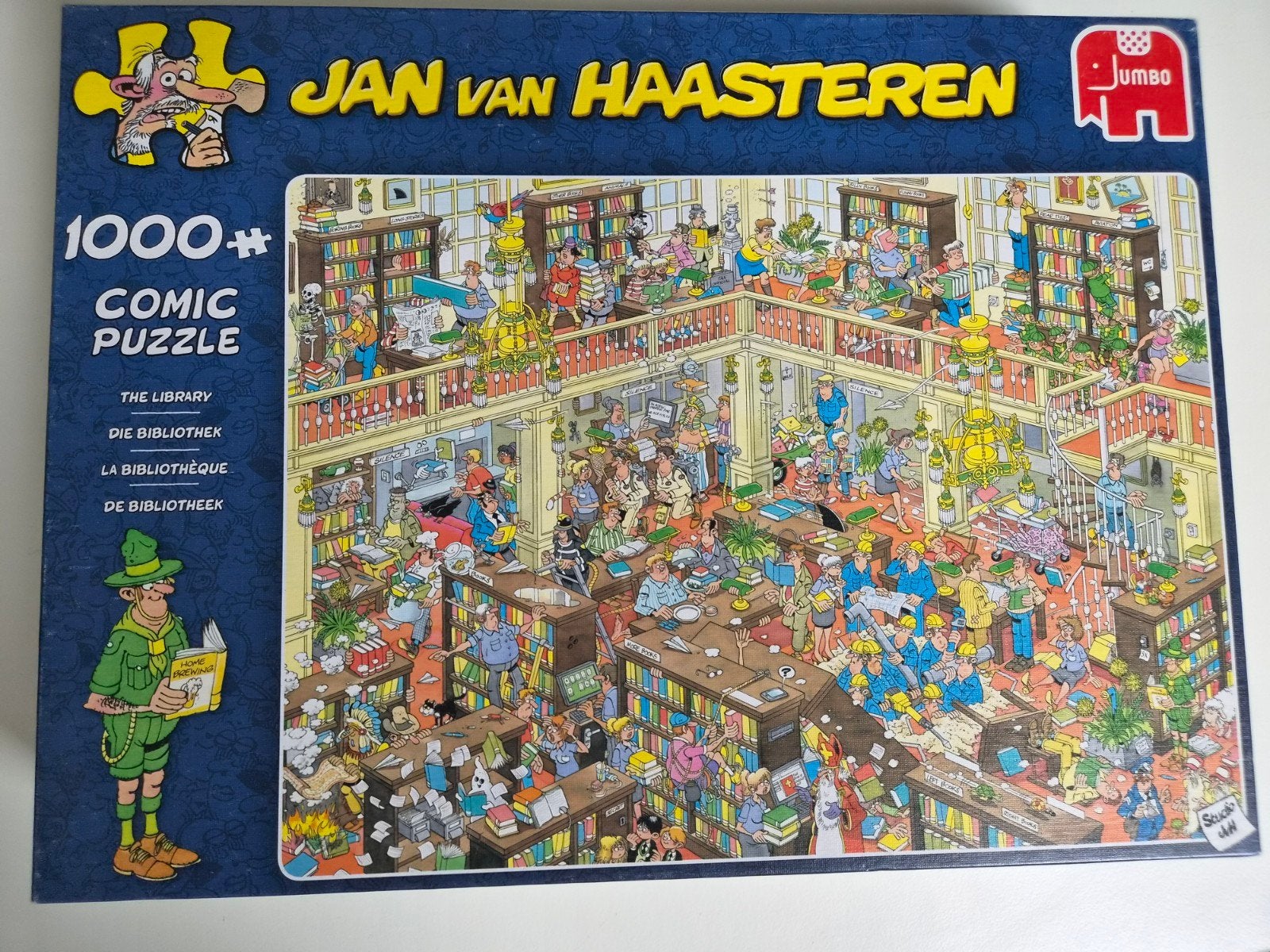 Puzzel Jan van Haasteren De Bibliotheek, Ophalen, 500 t/m 1500 stukjes, Gebruikt