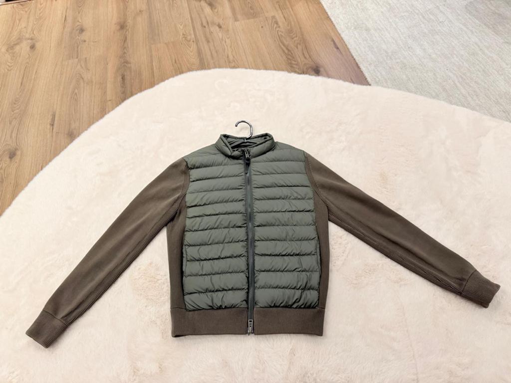 WOOLRICH Cardigan Maat S Khaki Groen, Kleding | Heren, Jassen | Winter, Ophalen of Verzenden, Zo goed als nieuw, Maat 46 (S) of kleiner