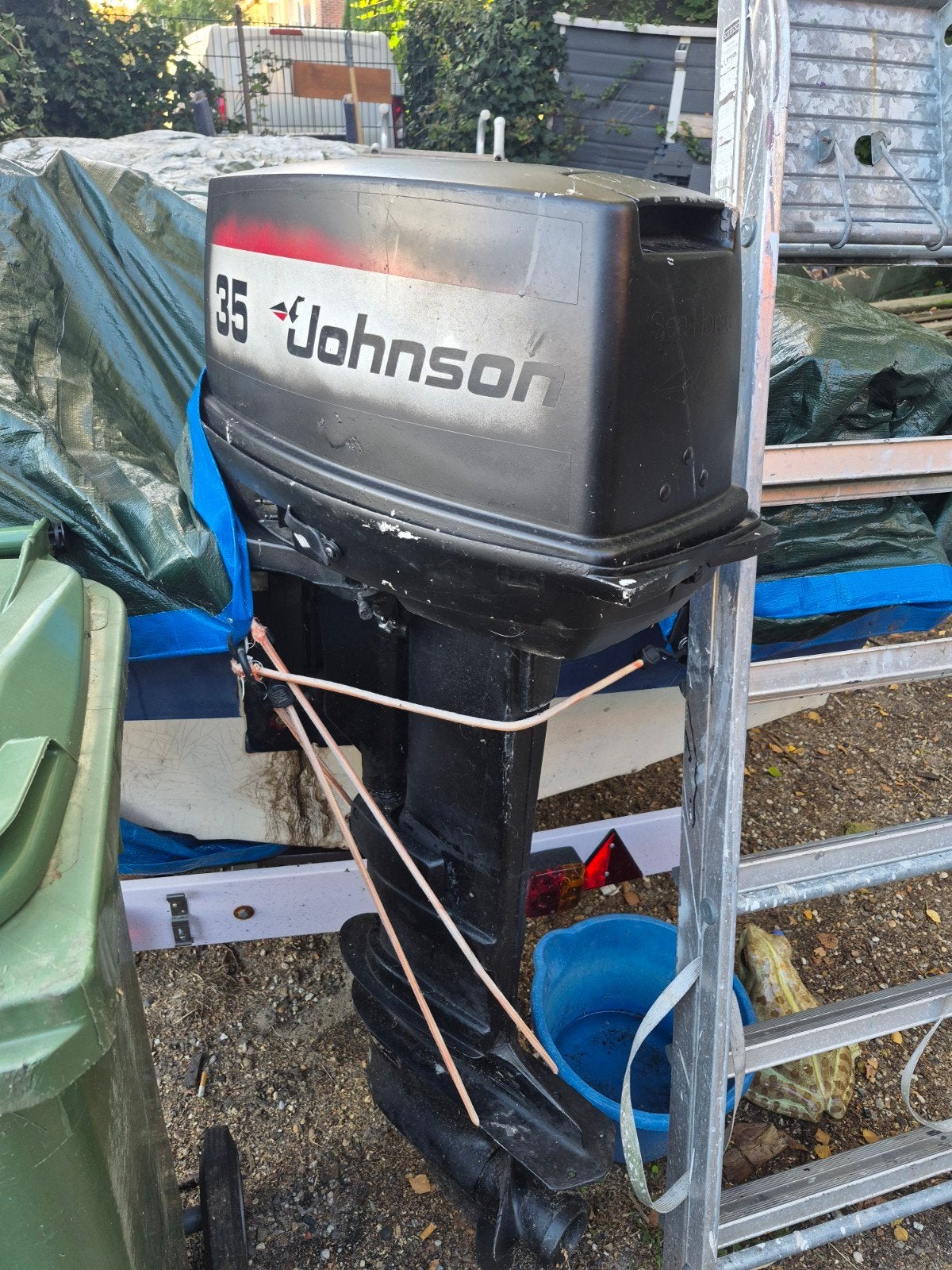 Johnson 35 PK tweetakt  Buitenboordmotor - Gebruikt, Watersport en Boten, Ophalen, Gebruikt