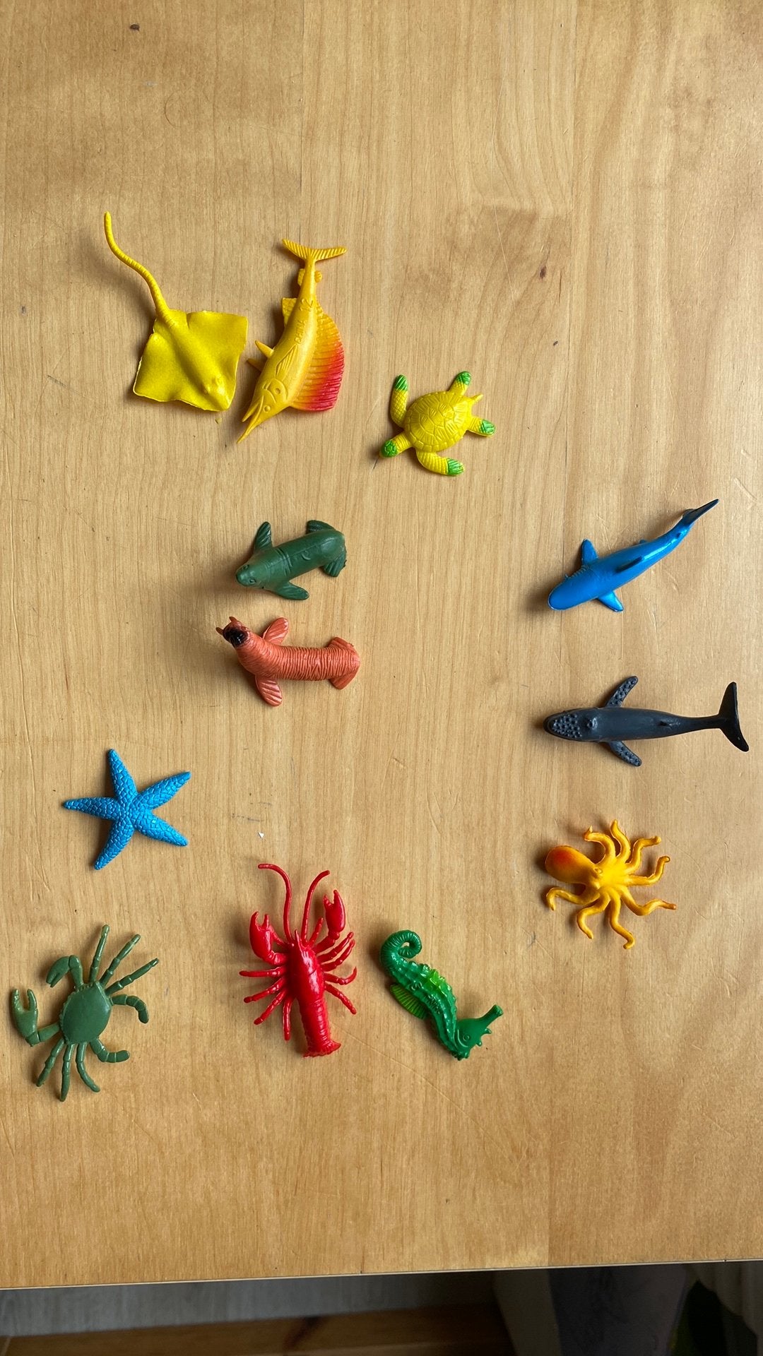 Set zeedieren, plastic, Ophalen of Verzenden, Zo goed als nieuw