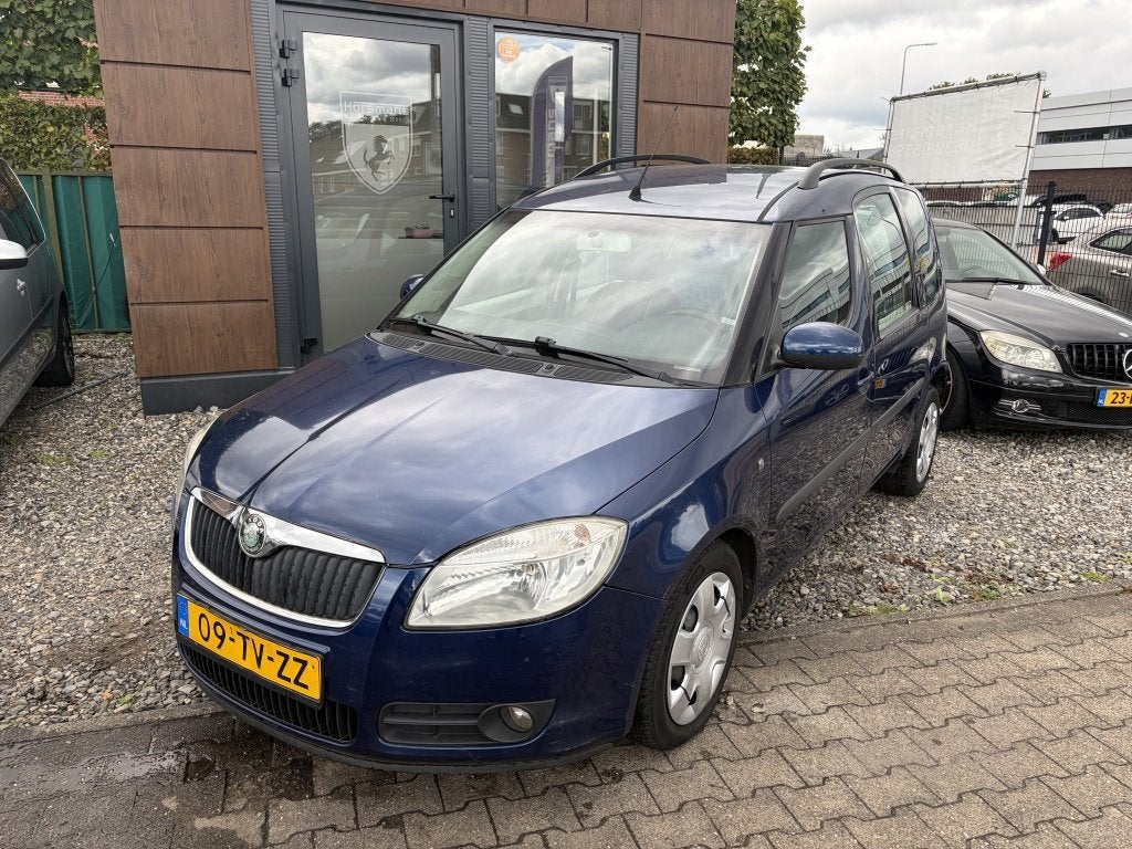 Skoda Roomster 1.6-16V Style (bj 2007, automaat), Auto's, 450 kg, Gebruikt, 4 cilinders, Blauw