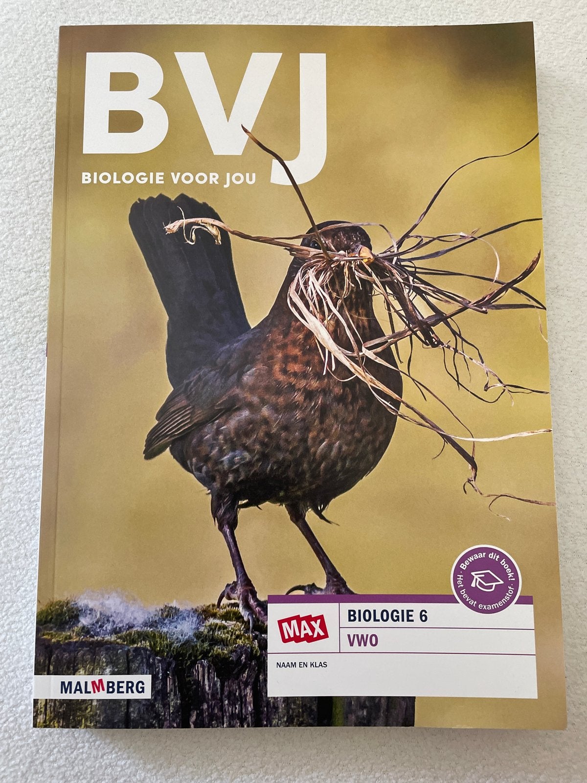 Biologie voor Jou VWO 6 - Malmberg (BVJ), Ophalen of Verzenden, Nieuw, VWO, Biologie