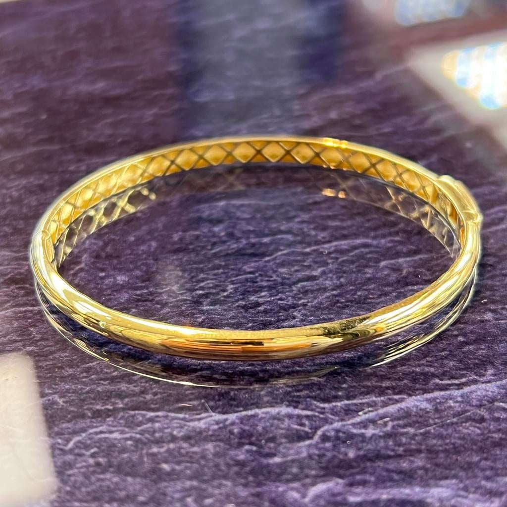 18 karaat gouden slavenarmband prachtig model, Ophalen of Verzenden, Zo goed als nieuw, Goud