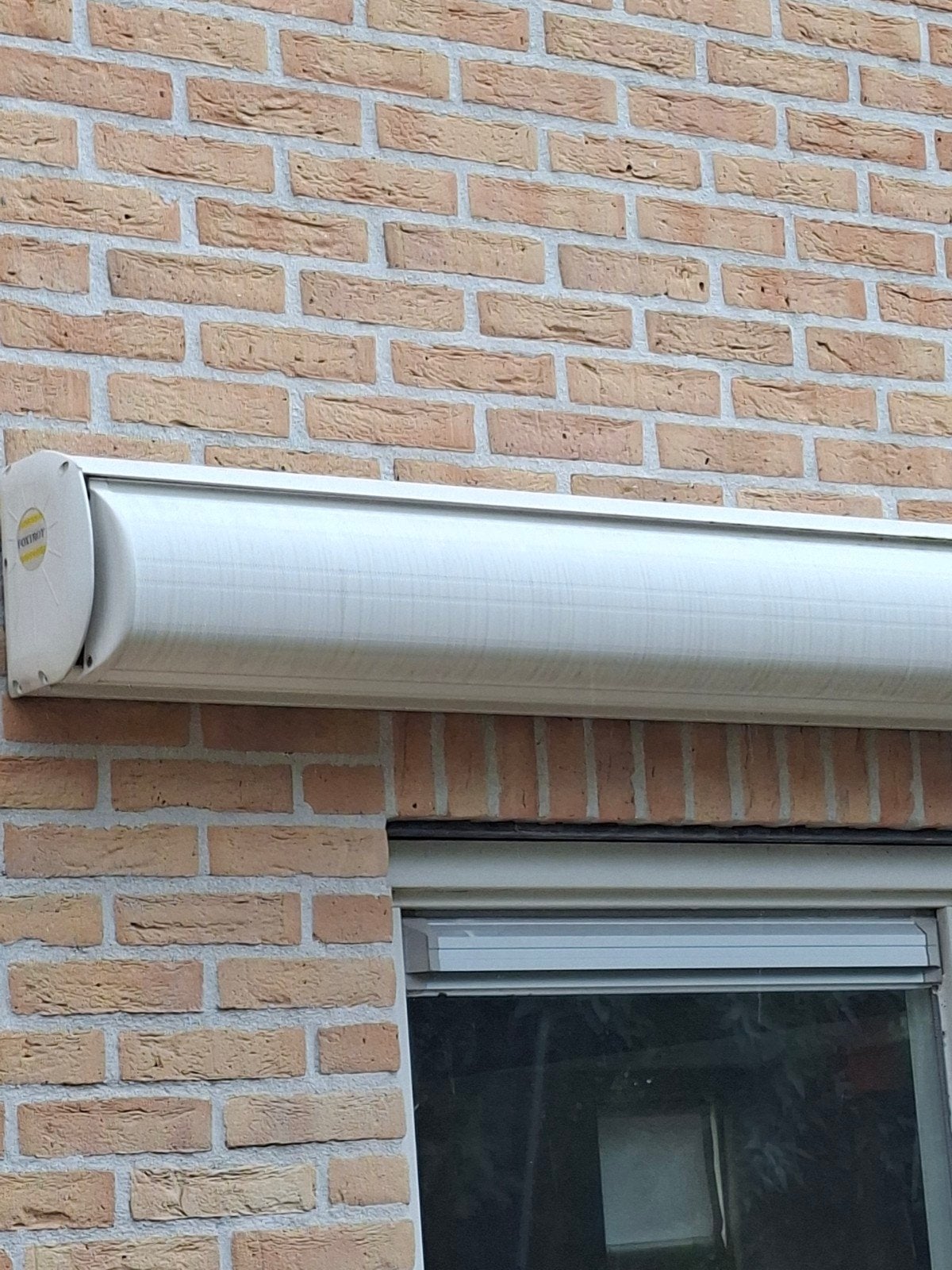 Knikarm zonnescherm., Tuin en Terras, Zonneschermen, Ophalen, Gebruikt, Elektrisch, 150 tot 300 cm
