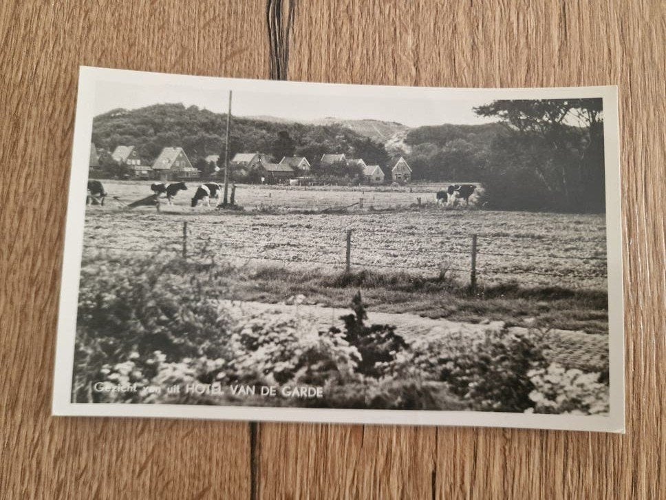 Oude Ansichtkaart Schoorl 1952 hotel van de garde, Ophalen of Verzenden, 1940 tot 1960, Gelopen, Noord-Holland
