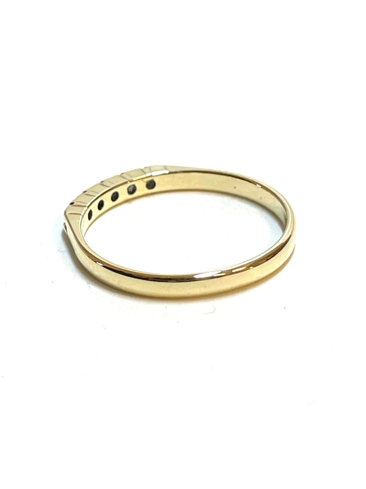 14k gouden ring met diamanten, 18 tot 19, -, -, Ophalen of Verzenden