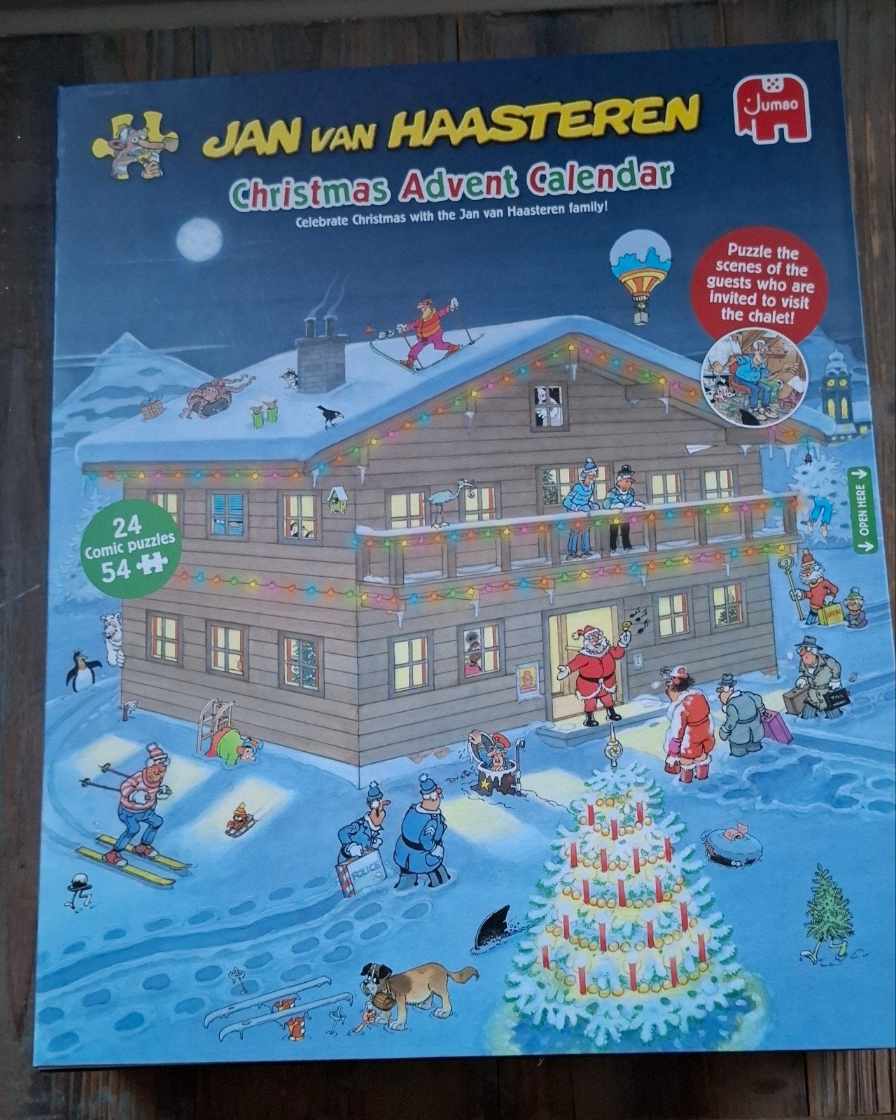 Jan van Haasteren Kerst Adventskalender Puzzel, Ophalen of Verzenden, 500 t/m 1500 stukjes, Zo goed als nieuw, Legpuzzel