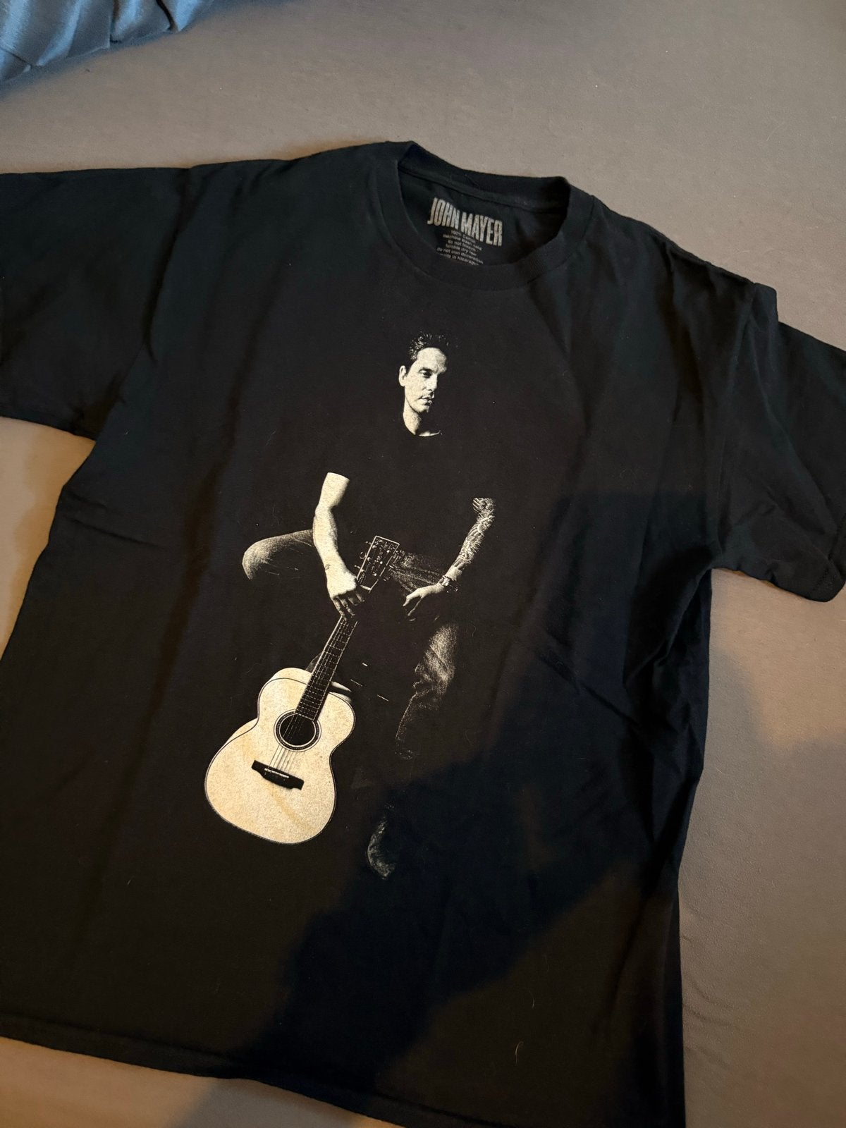 John Mayer Solo Tour 2024 T-shirt - Zo goed als nieuw, Ophalen of Verzenden, Zo goed als nieuw, Maat 48/50 (M), Zwart
