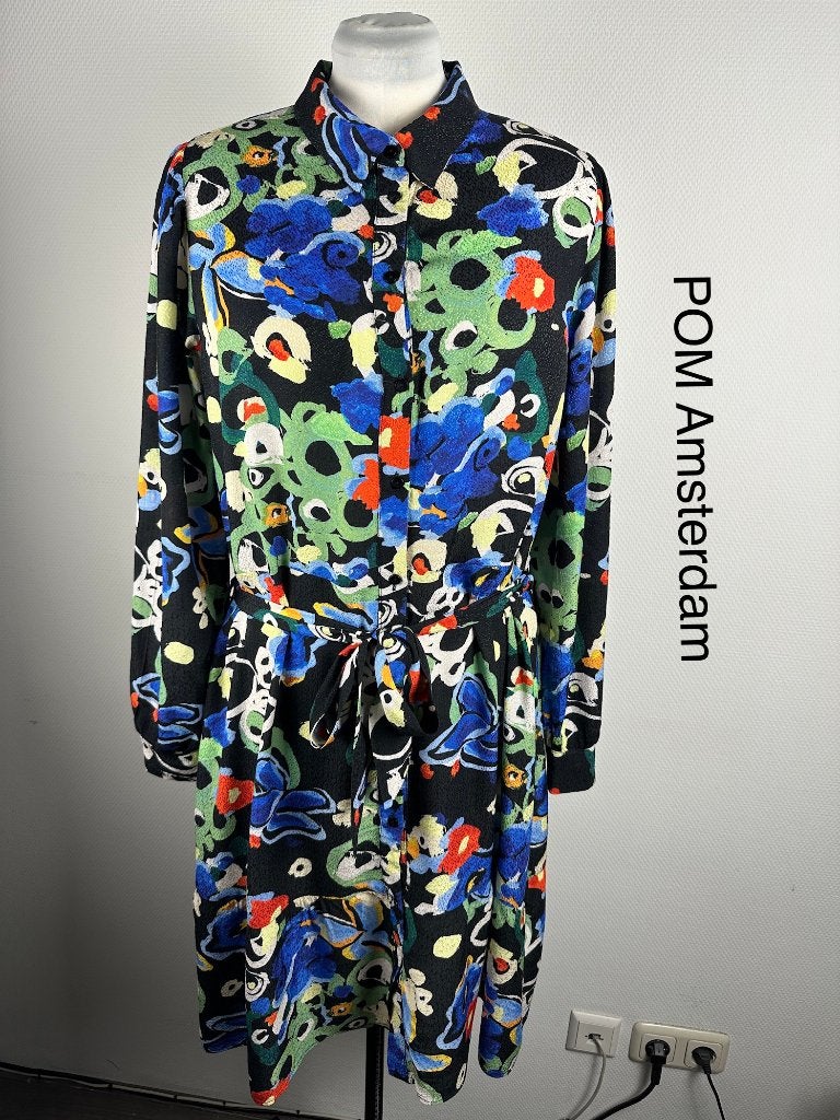 POM Amsterdam Jurk  (mt: 42) 9,5/640, Kleding | Dames, POM Amsterdam, Blauw, POM Amsterdam, Maat 42/44 (L)
