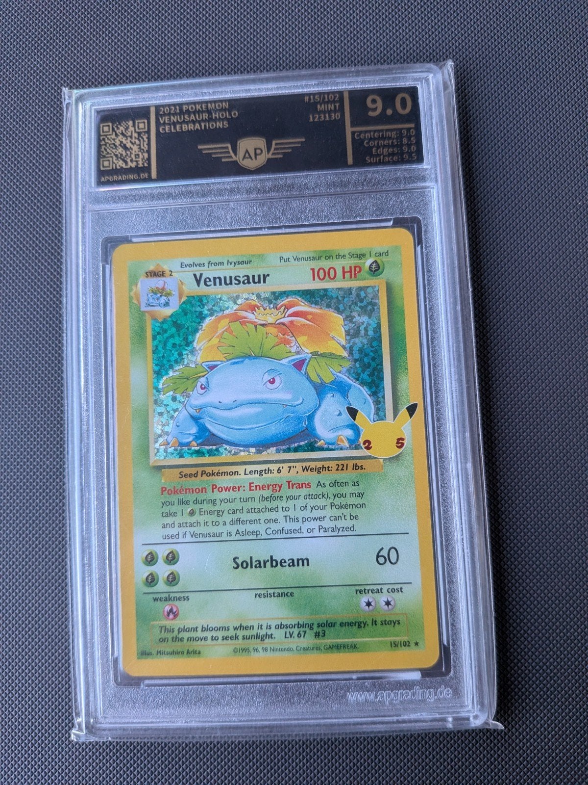 Pokémon Venusaur Holo Celebrations APG 9.0, Hobby en Vrije tijd, Verzamelkaartspellen | Pokémon, Ophalen of Verzenden, Zo goed als nieuw