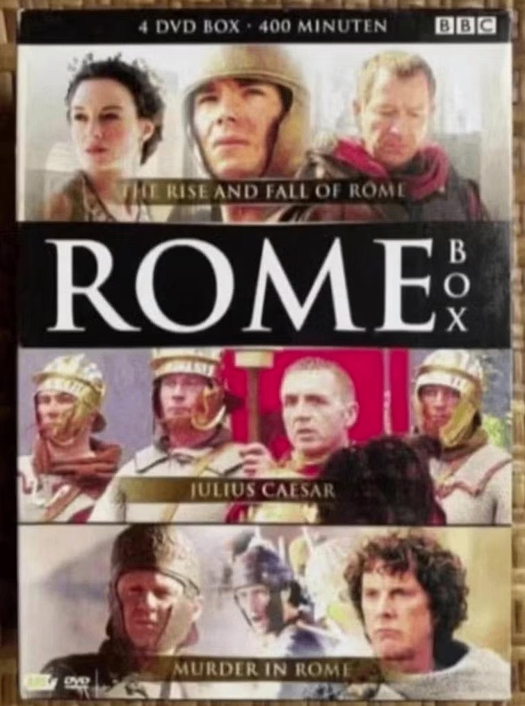 4-DVD Rome Box; rise and fall, Julius Caesar, Murder; BBC, Vanaf 12 jaar, Ophalen of Verzenden, Zo goed als nieuw