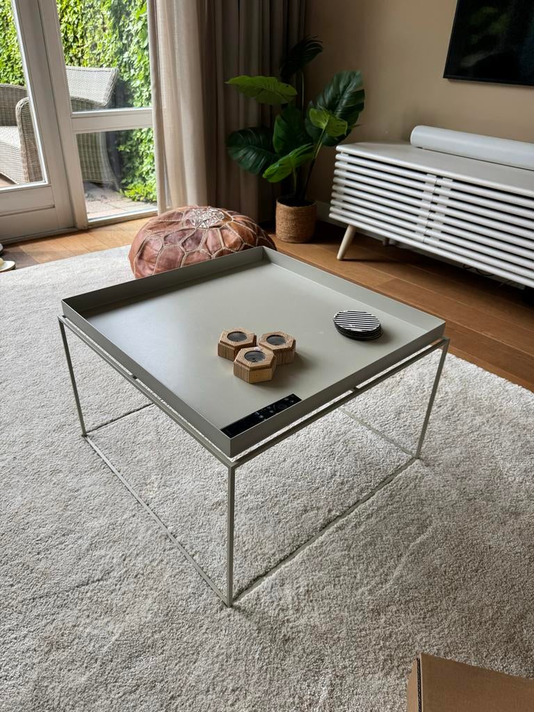 HAY Tray Table 60x60 - Warm Grijs, Ophalen, Gebruikt, Vierkant, 50 tot 100 cm