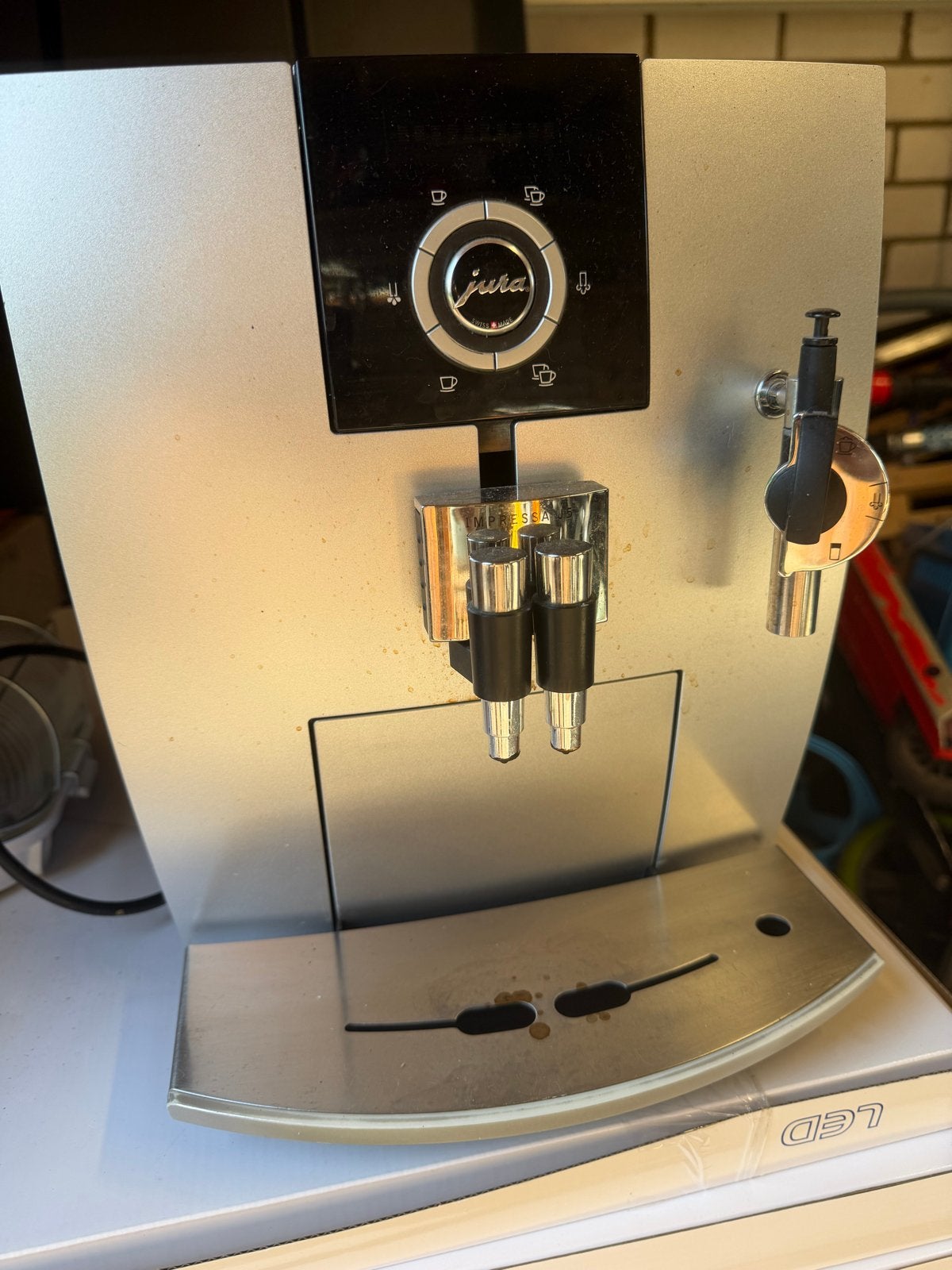 Jura Impressa C5 Koffiemachine - Gebruikt, Afneembaar waterreservoir, Gebruikt, Koffiemachine, Gemalen koffie