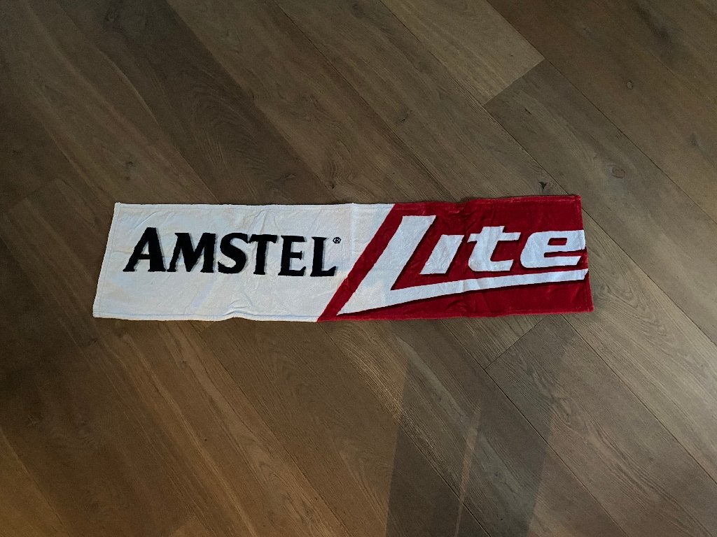 Handdoek AMSTEL 113x28cm, Verzamelen, Biermerken, Ophalen, Nieuw, Amstel