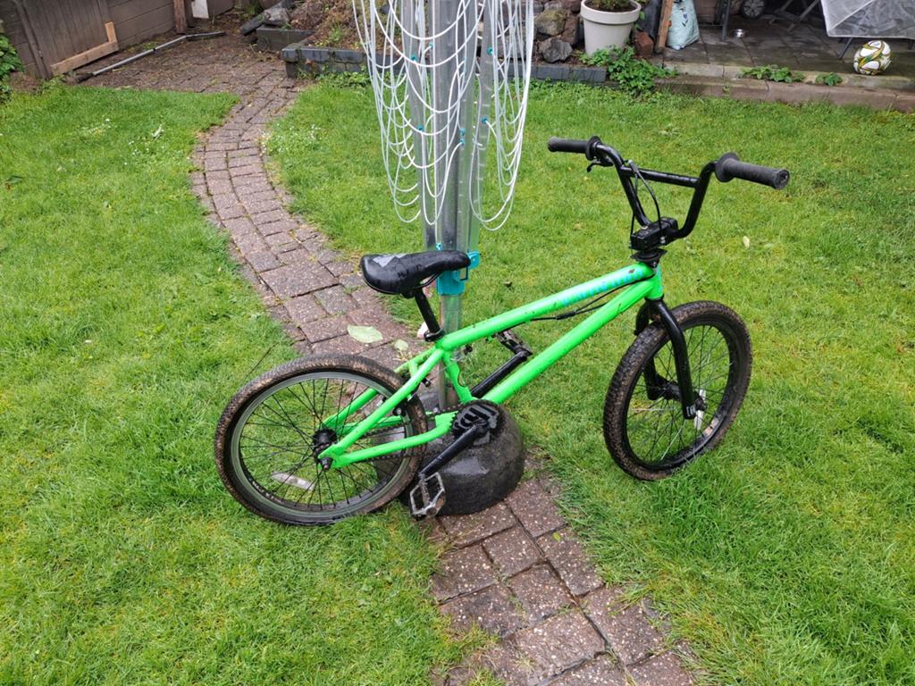 Matt Hoffman BMX - Groen, Fietsen en Brommers, Fietsen | Crossfietsen en BMX, Gebruikt, Staal, Velgrem, 20 tot 24 inch