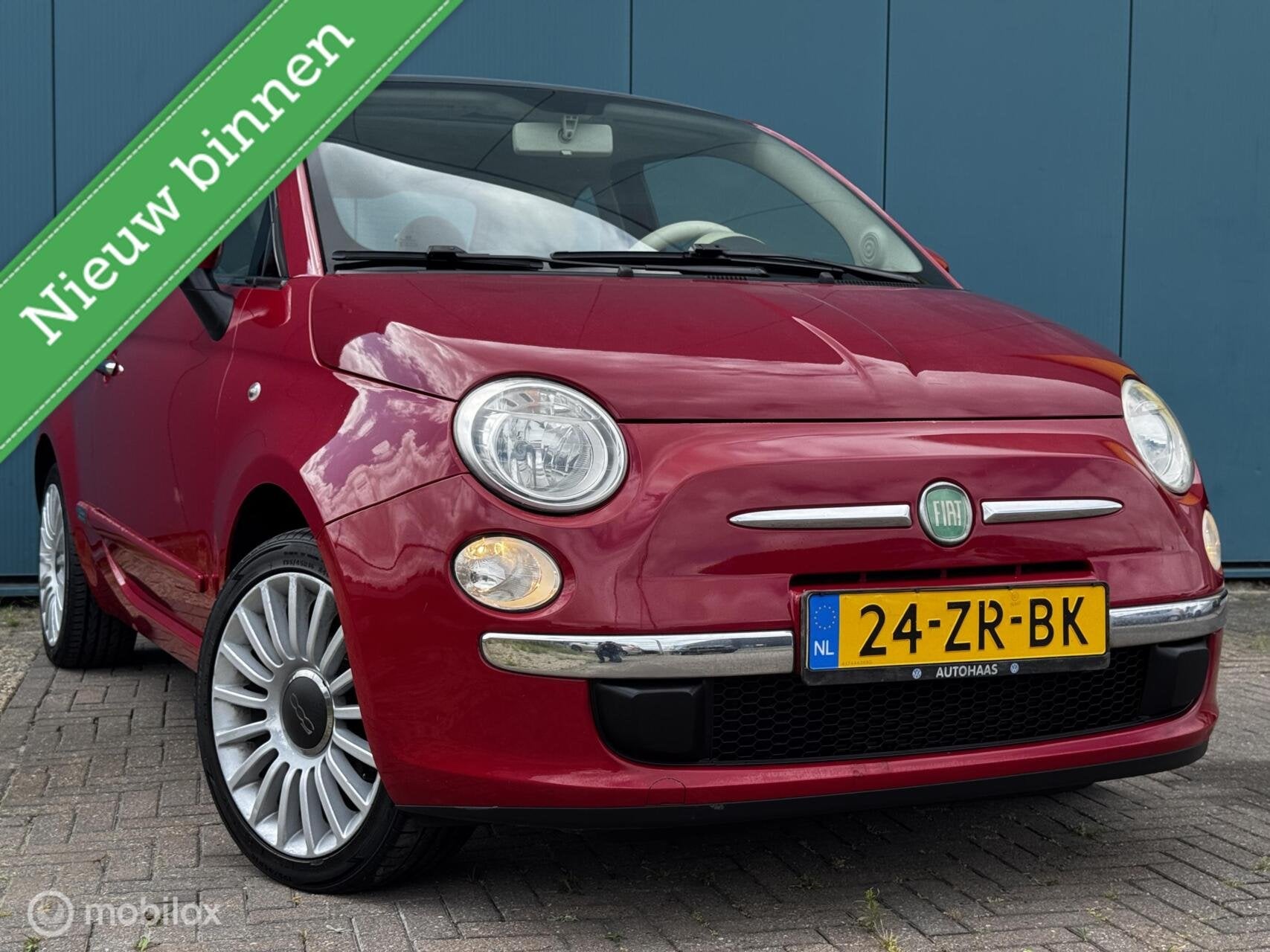 Fiat 500 1.2 Lounge Airco Panoramadak APK 22-06-2027, Auto's, Fiat, Gebruikt, 1242 cc, 4 cilinders, 840 kg