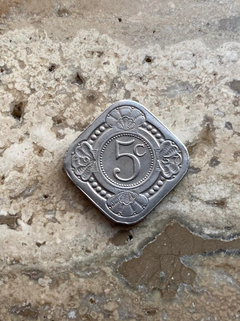 5 cent 1957 Ned Antillen , zeer mooie kwaliteit, Postzegels en Munten, Munten | Nederland, Ophalen of Verzenden, Koningin Juliana