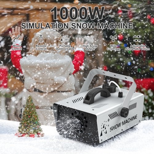 DJLicht 1000W sneeuwmachine met afstandsbediening, Geluidgestuurd, ., Nieuw, Ophalen of Verzenden