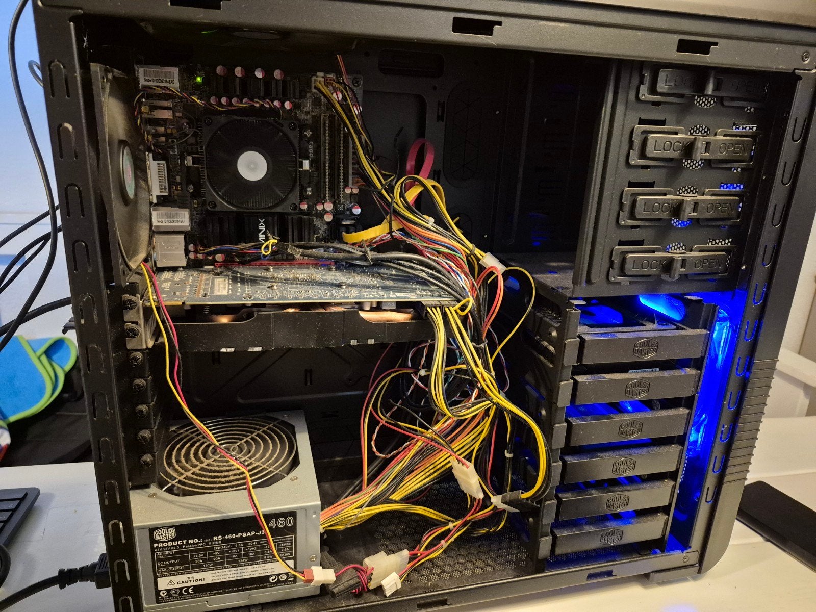 Desktop PC Cooler Master Quad-Core mini moederbord, AMD Athlon II X4 615e, Gebruikt, 8 GB, Ophalen of Verzenden