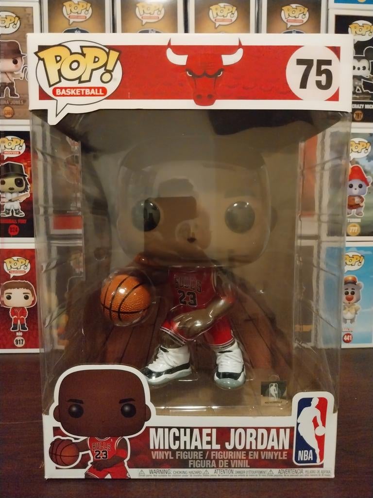 Funko Pop NBA #75 Michael Jordan 10 Inch - Chicago Bulls, Ophalen of Verzenden, Nieuw