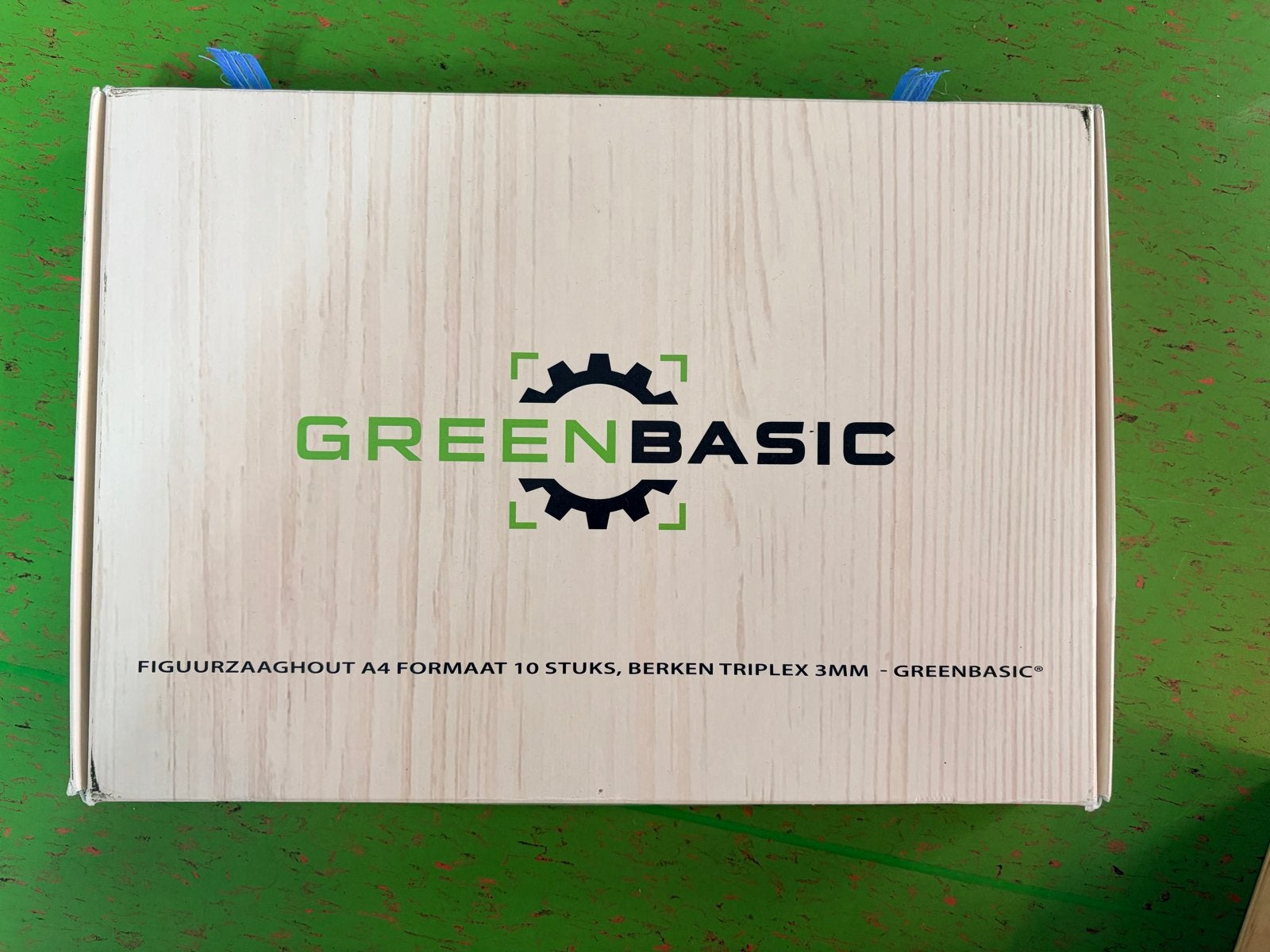 GreenBasic Figuurzaaghout A4 Berken Triplex 3mm - 10 Stuks, Nieuw, Overige merken, Knutselmateriaal, Hout