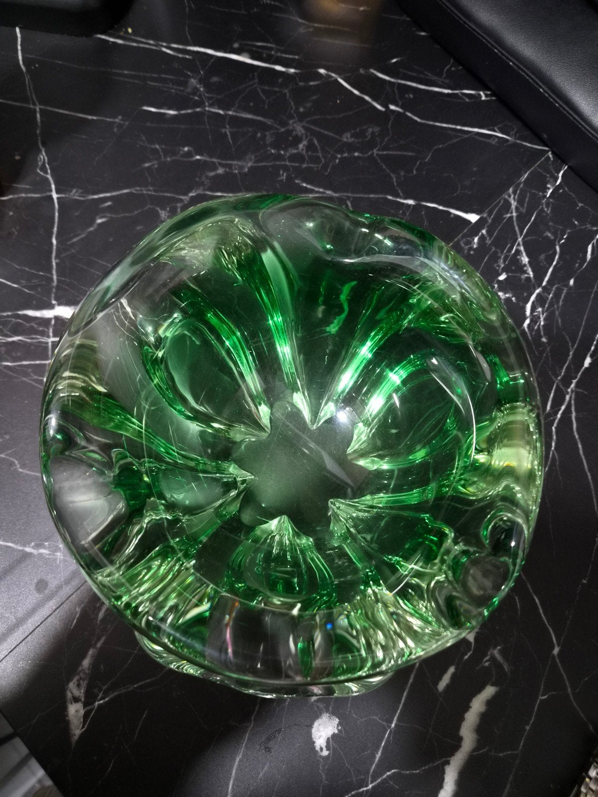 vintage gekleurd glas, Ophalen