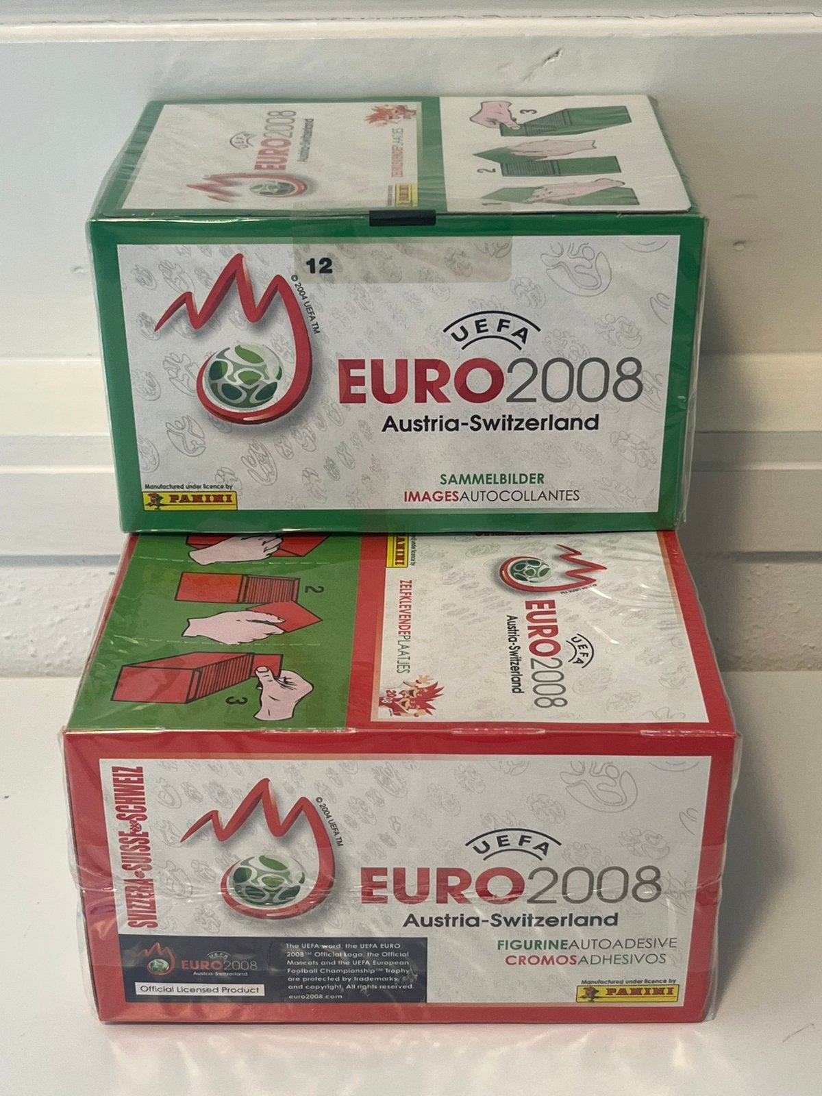 Voetbalplaatjes Panini UEFA EURO 2008 sealed sticker boxen, Verzenden, Zo goed als nieuw, Buitenlandse clubs, Poster, Plaatje of Sticker