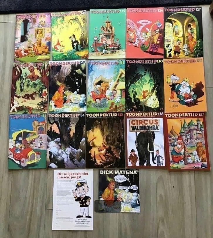 15 Toondertijd kwartaal tijdschriften met 2 extraatjes., Meerdere stripboeken, Ophalen of Verzenden, Zo goed als nieuw