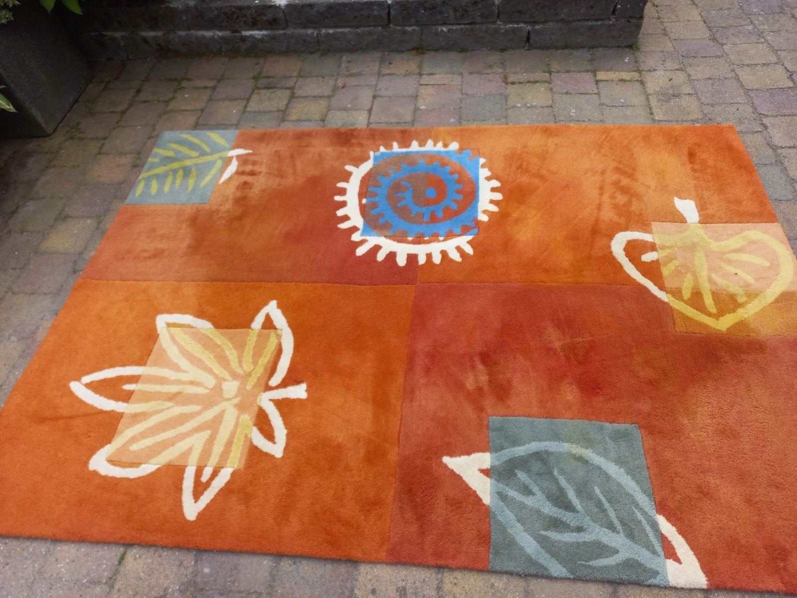mooi wollen vloerkleed, Huis en Inrichting, Ophalen, Gebruikt, Rechthoekig, 200 cm of meer
