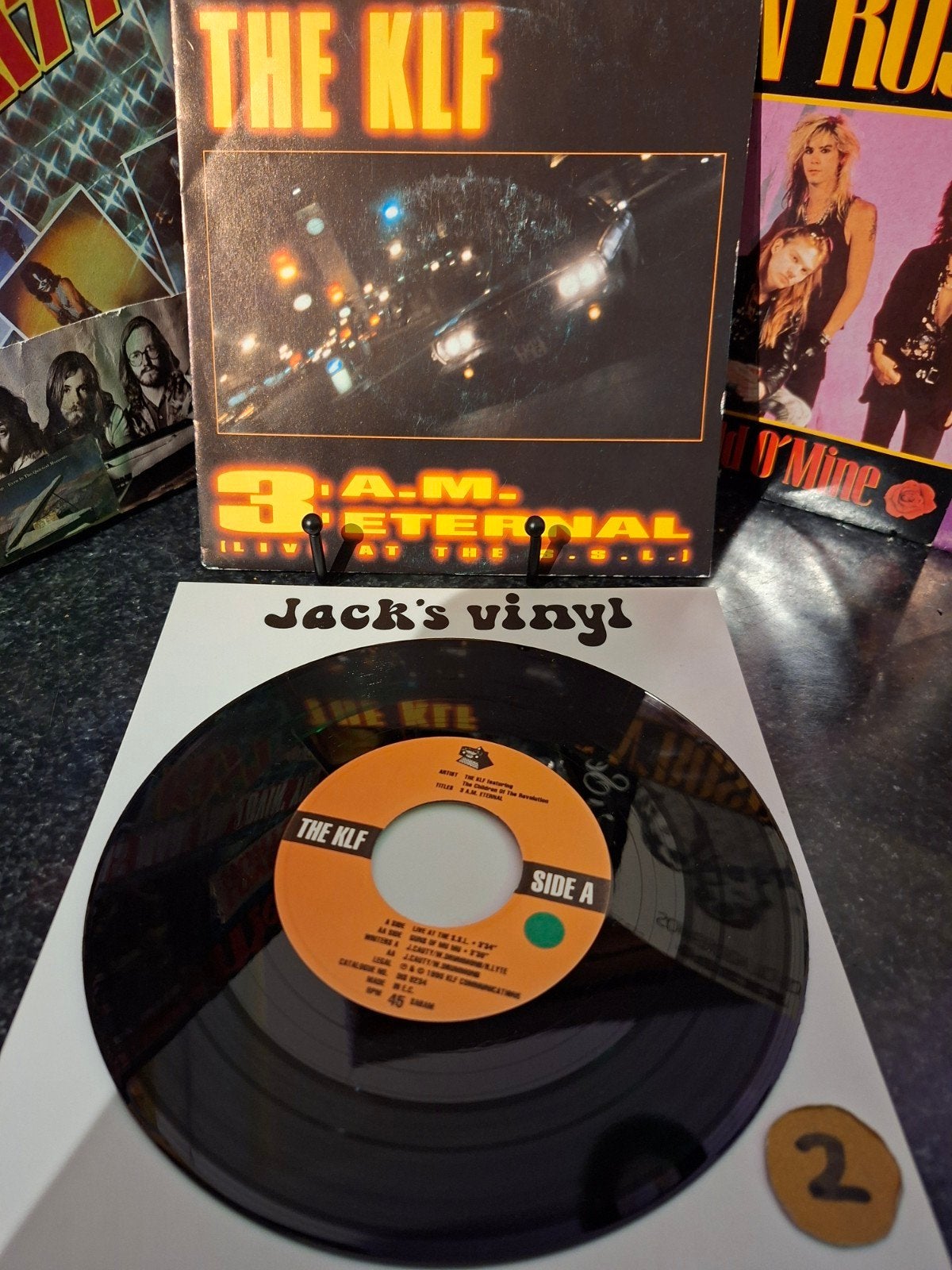 The KLF - 3 A.M. Eternal (Live at the S.S.L.) 1991, 7 inch, Ophalen of Verzenden, Overige typen, Fotohoes