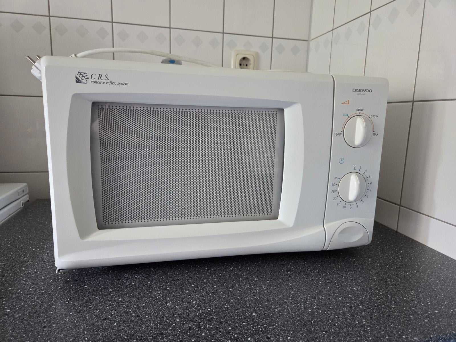 Magnetron Daewoo KOR-6305A - Wit, Witgoed en Apparatuur, Ophalen, Gebruikt, Magnetron, Draaiplateau