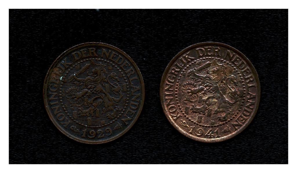 2,5 cent Nederland 1929 en 1941 (M 142), Ophalen of Verzenden, Koningin Wilhelmina