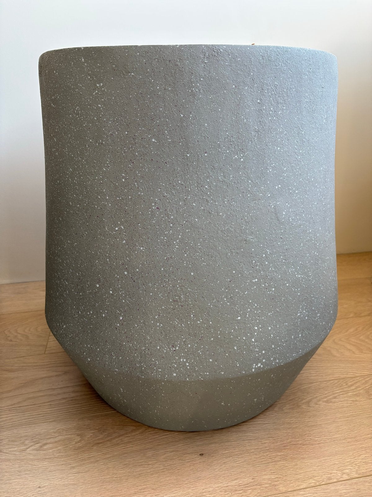 Grote groengrijze bloempot, Ophalen, Gebruikt, Minder dan 60 cm, Rond
