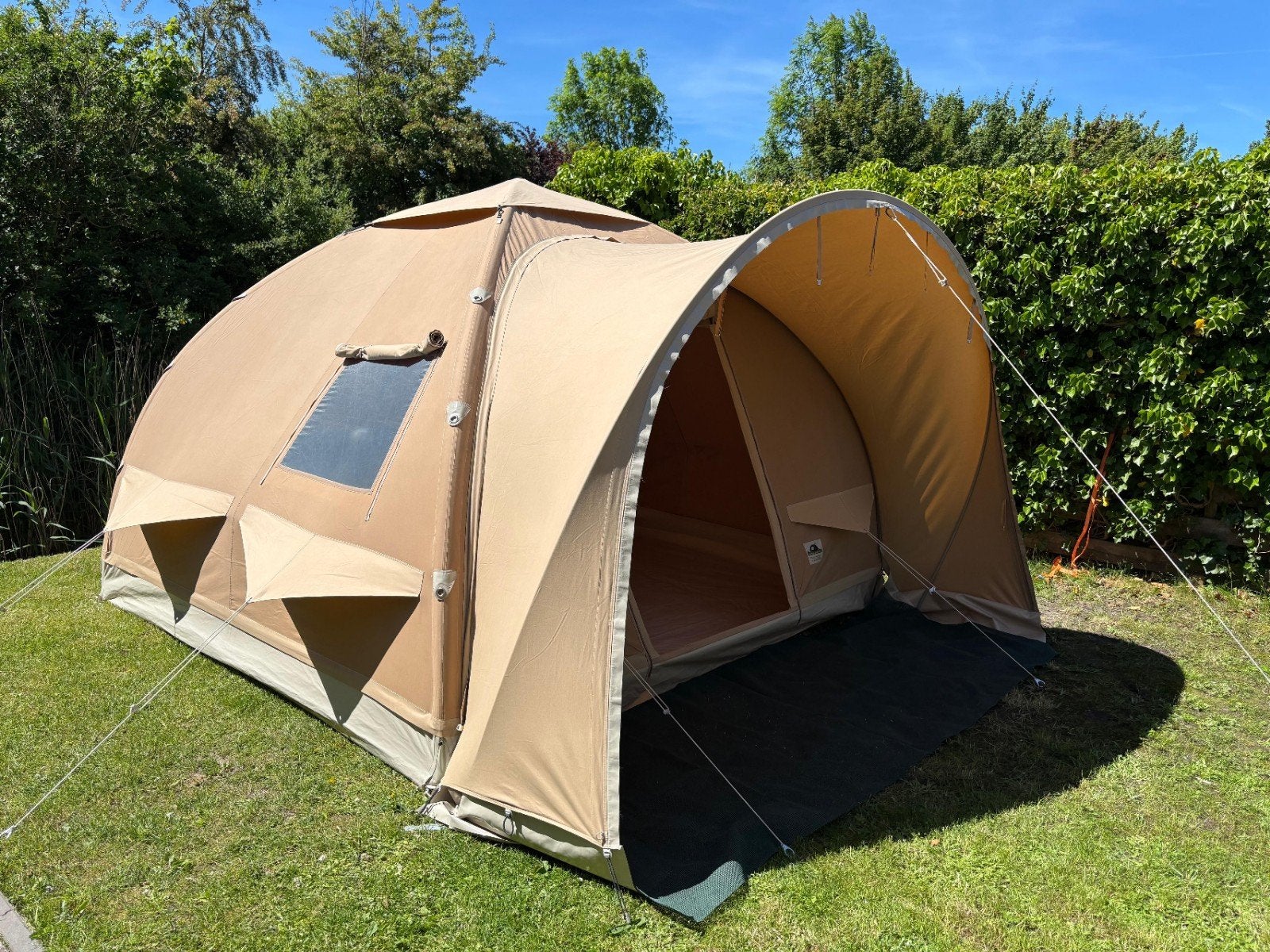 Karsten 300 met luifel, Caravans en Kamperen, Tenten, Ophalen, Zo goed als nieuw, Tot en met 4