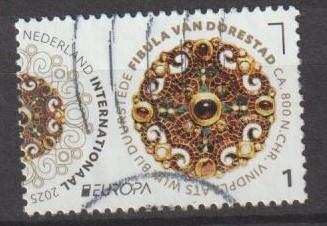 Modern 2025 gestempeld Europa CEPT sieraad Dorestad, Postzegels en Munten, Postzegels | Nederland, Verzenden, Na 1940, Gestempeld