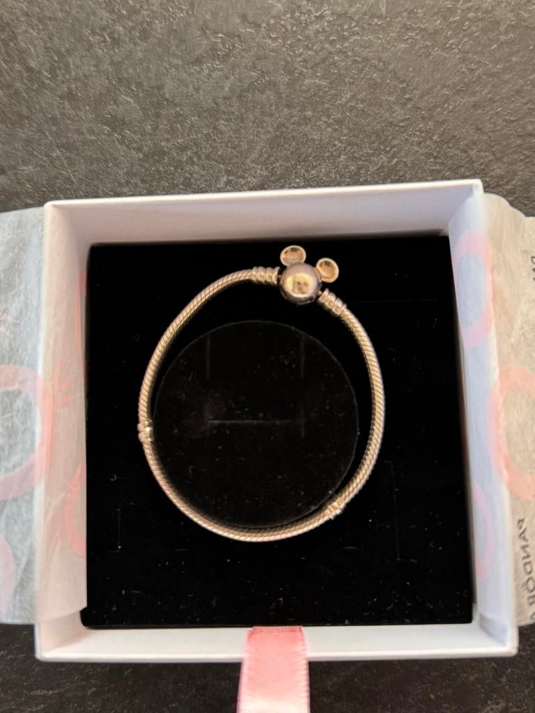 Pandora disney armband, Ophalen of Verzenden, Zo goed als nieuw, Zilver, Zilver