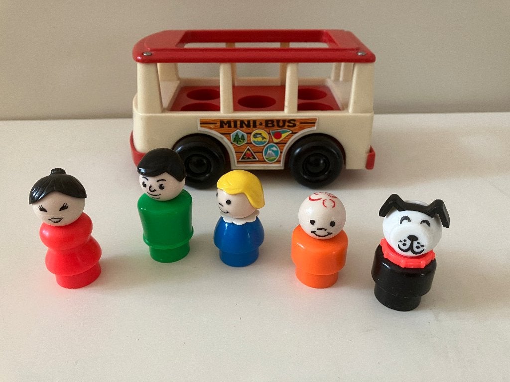 Fisher Price mini bus, Ophalen of Verzenden, Gebruikt, Auto of Voertuig