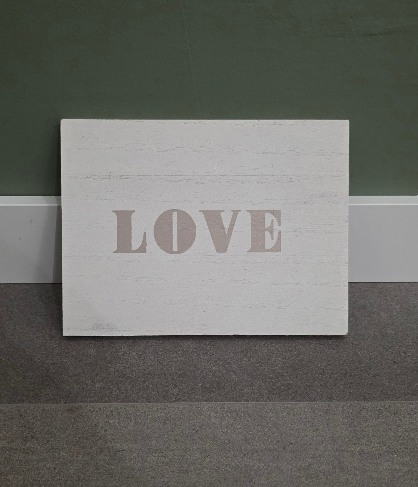 Xenos decoratie tekstbord bord Love wit, Ophalen of Verzenden, Zo goed als nieuw