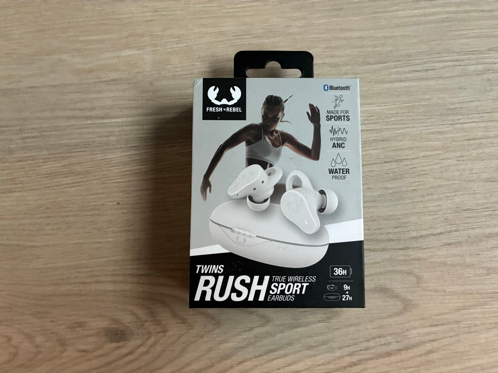 Fresh 'n Rebel Twins Rush Sport Earbuds Ice Grey, Bluetooth, Nieuw, Ophalen of Verzenden, Grijs