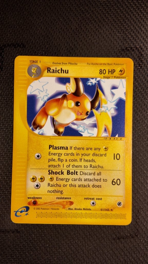 Raichu 61 Expedition Base Set | Pokemon kaart, Ophalen, Zo goed als nieuw, Losse kaart