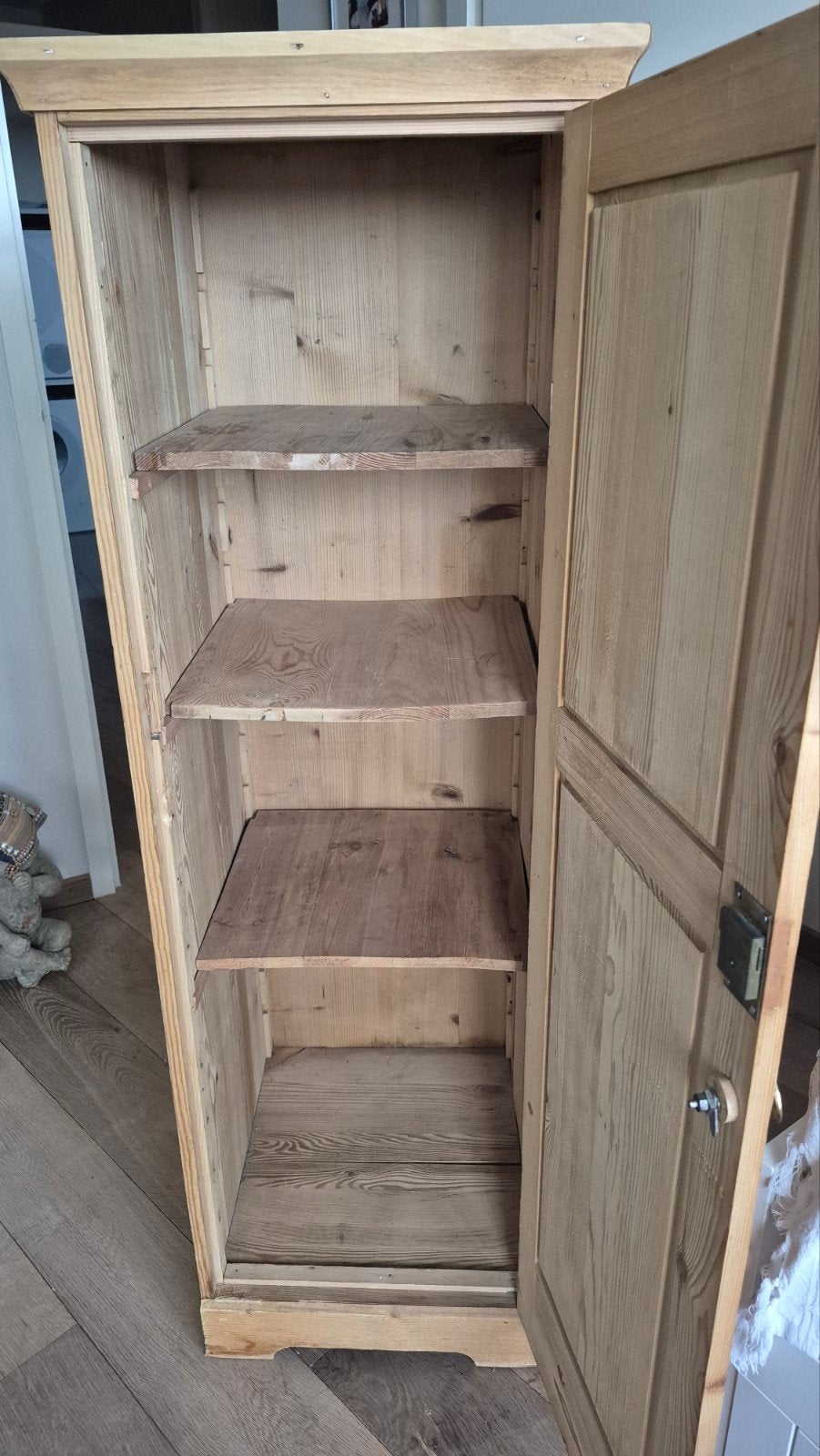 Antieke grenen kast met planken, Antiek en Kunst, Ophalen