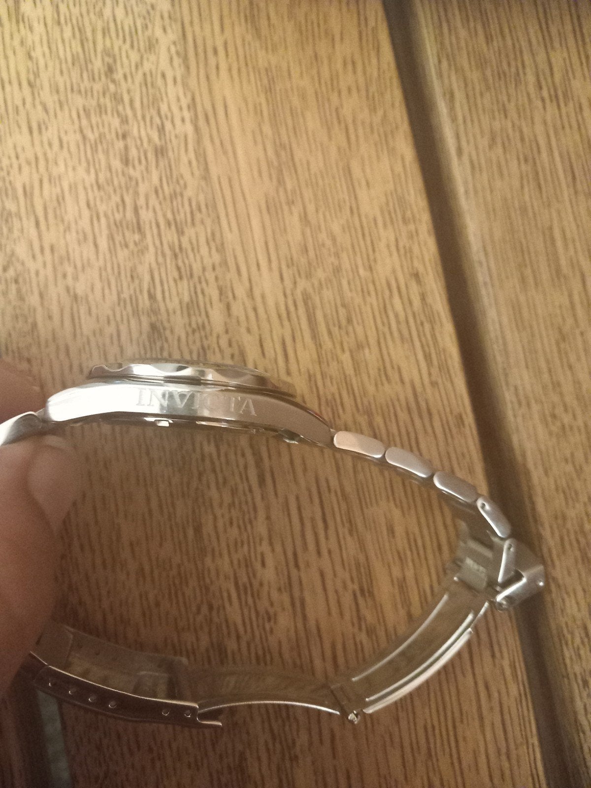 horloge, Sieraden, Tassen en Uiterlijk, Horloges | Heren, Overige merken, Staal, Gebruikt, Polshorloge
