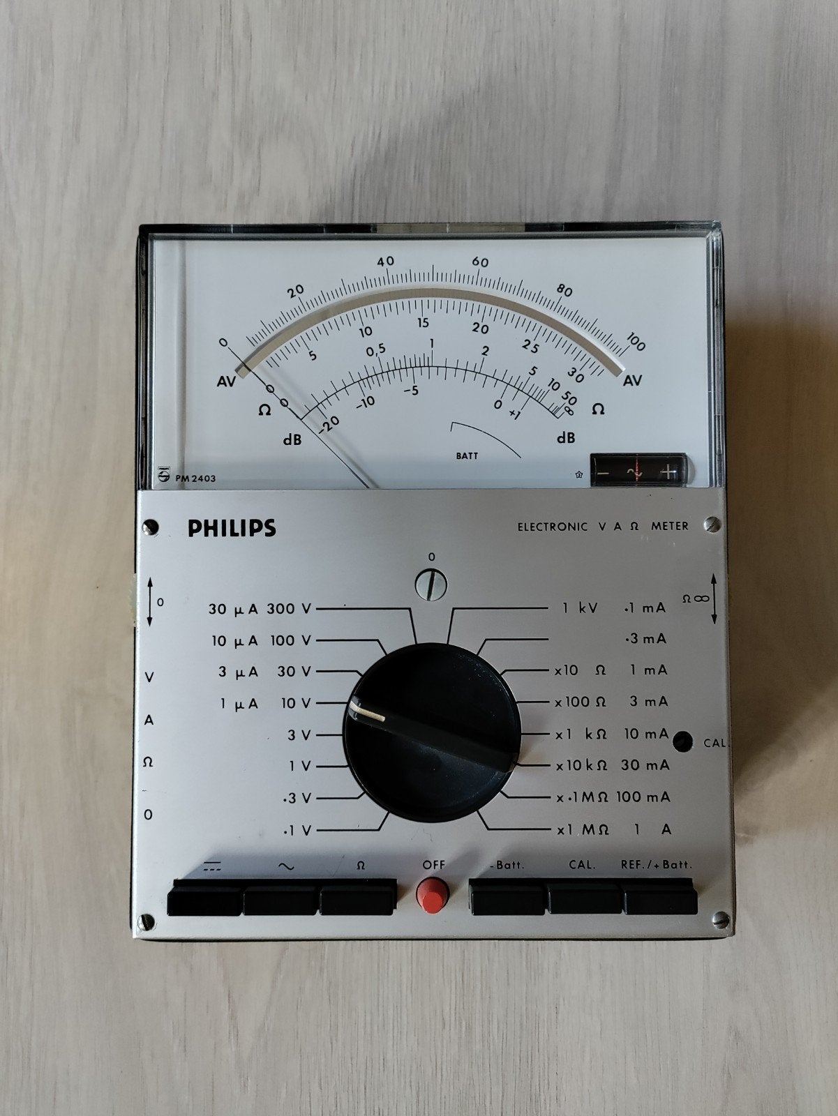 Multimeter Philips PM 2403, Doe-het-zelf en Verbouw, Ophalen, Zo goed als nieuw, Multimeter