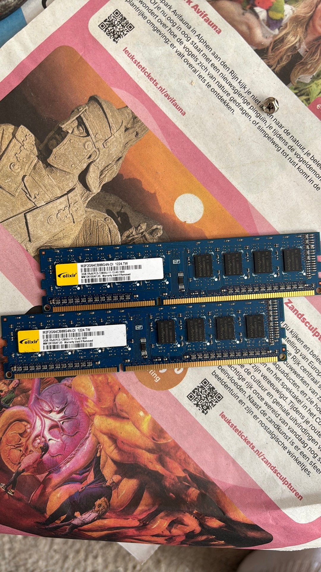 Elixir 2GB DDR3 RAM-geheugen (PC3-12800, 1600MHz), Computers en Software, Ophalen of Verzenden
