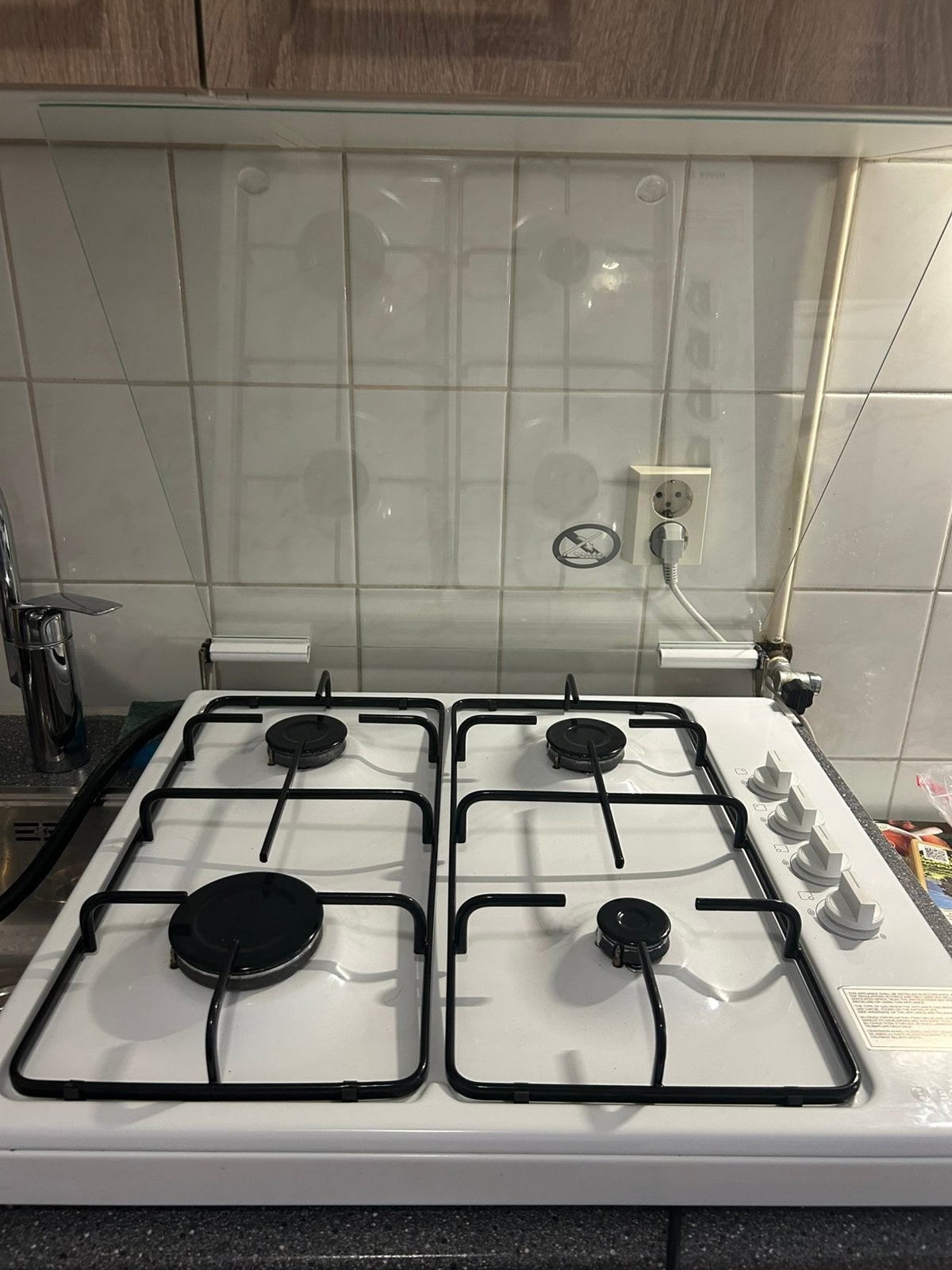 Bosch 4-pits tafelmodel kookplaat, Ophalen, 4 kookzones, Zo goed als nieuw, Gas