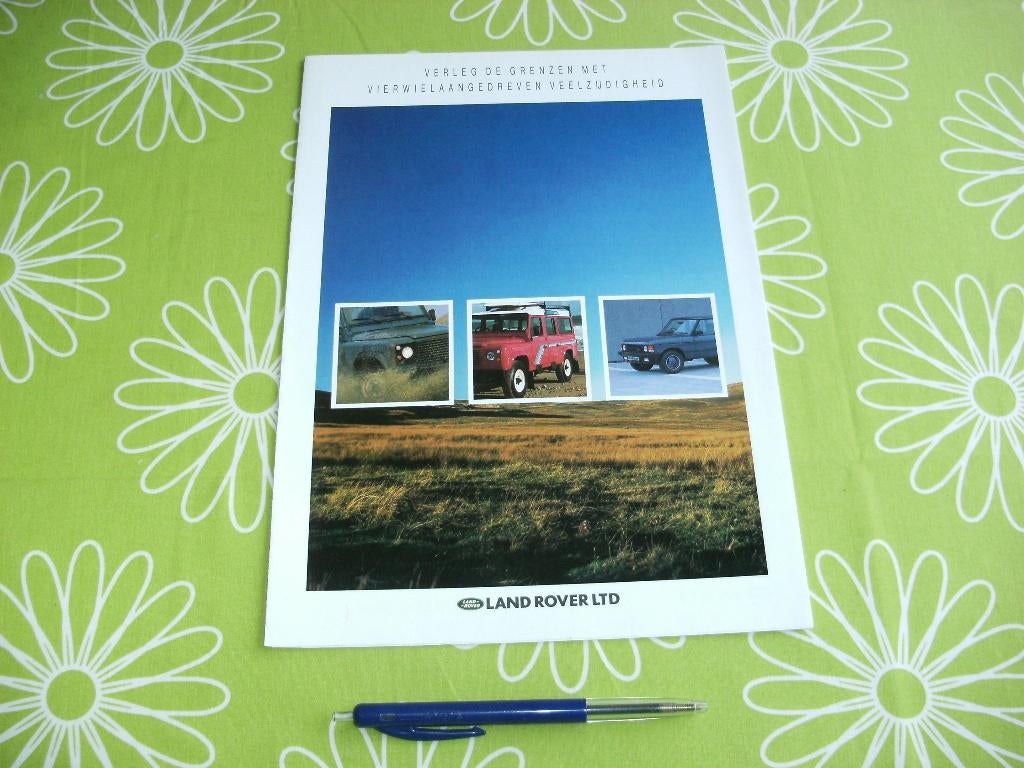 Autofolder Landrover uit de jaren 80, Ophalen of Verzenden, Zo goed als nieuw, Overige merken