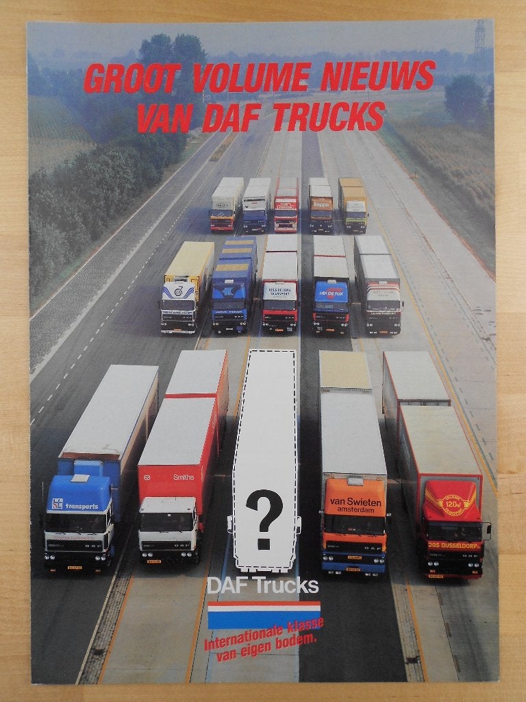 DAF Volumetransport Brochure 1983 3300 2800 2500 2300 2100, Boeken, Ophalen of Verzenden, Zo goed als nieuw, Overige merken, DAF