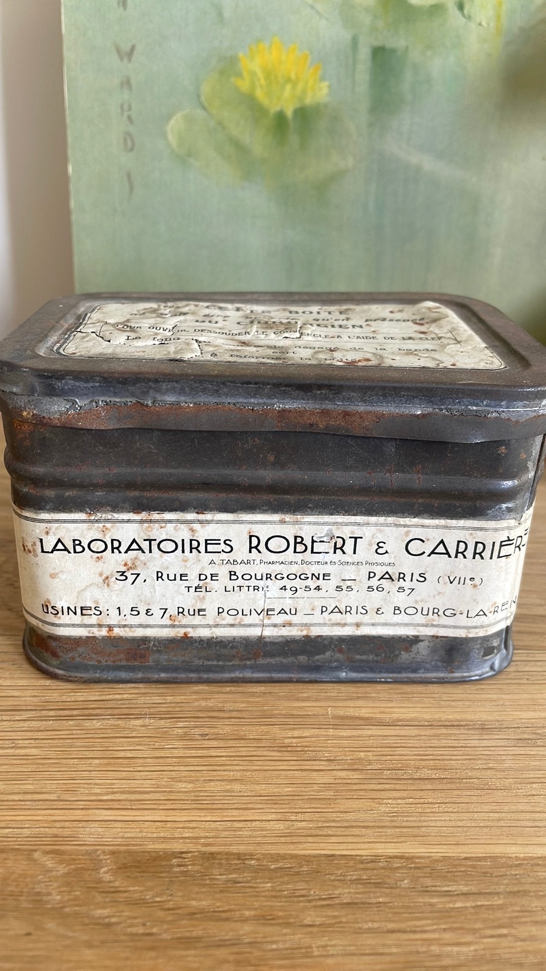 Antieke Franse medische doos Robert & Carrière Paris, Ophalen of Verzenden, Gebruikt, Overige