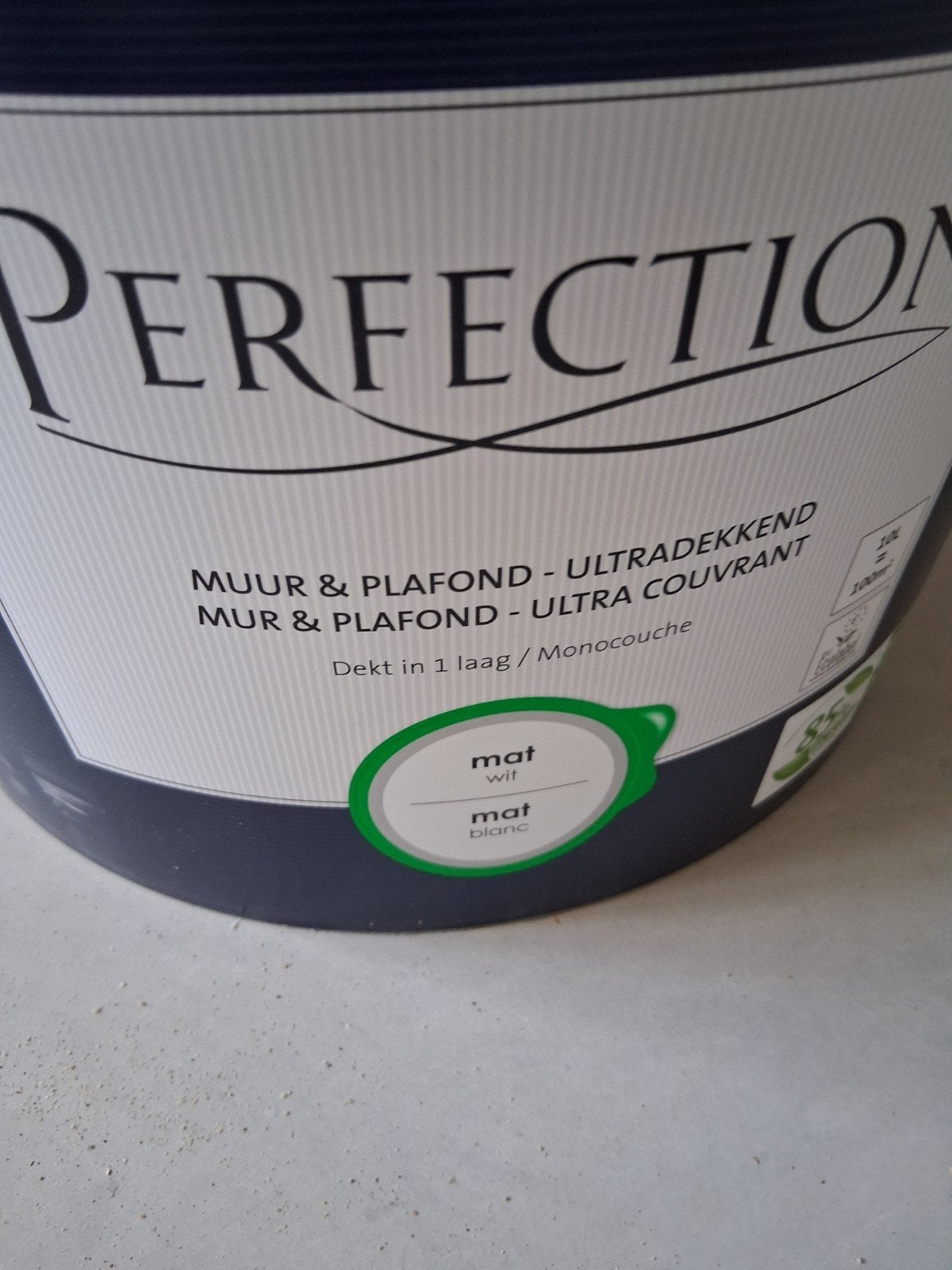 Perfection Muur & Plafond Ultrakkend Mat Wit, Doe-het-zelf en Verbouw, Verf, Beits en Lak, Ophalen, Wit, Minder dan 5 liter, Verf