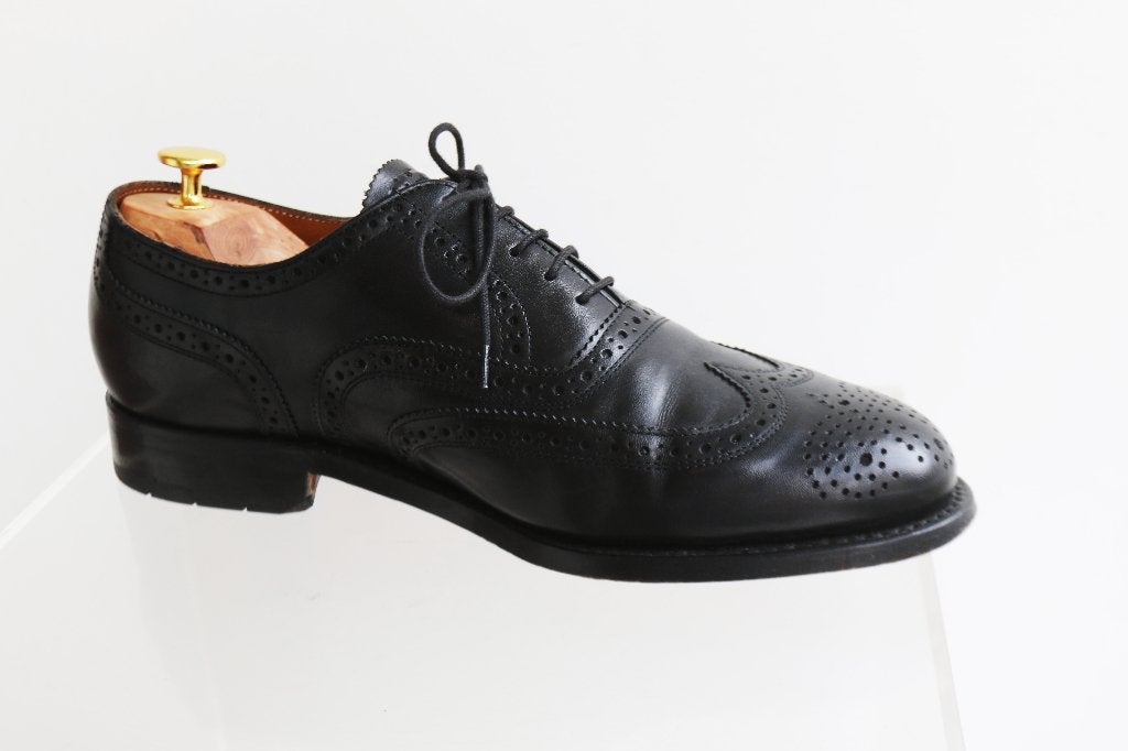 Klassieke Van Bommel brogues maat 8 H = maat 42 breed, Kleding | Heren, Zwart, Ophalen of Verzenden, Zo goed als nieuw, Van Bommel